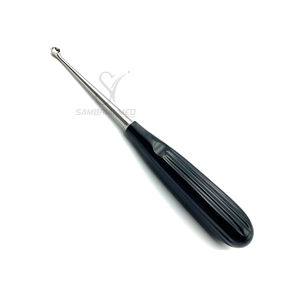 Acier inoxydable allemand de qualité médicale (Set 5) Spratt Brun Bone Curettes Ergonomique Manche Creux Droit 17cm Manuel Autoclavable - Product Image 4