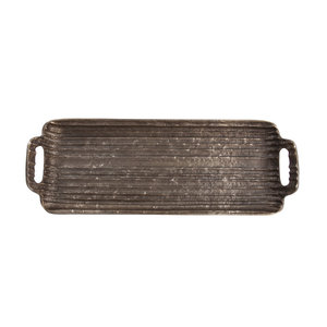 Vente en gros de plateau de service rectangulaire en métal et aluminium coulé de qualité supérieure pour la maison, le restaurant et l'hôtel ont une fonction décorative - Product Image 6