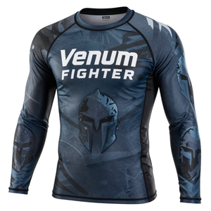 Custom Compression Martial Arts Rash Guard Long Sleeve Shirt Sublimated <b>Athletic</b> Training Gym Top Venum Fitness Rash Guard - Product Image 2