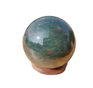 Penjualan laris bola batu darah kualitas tinggi grosir batu permata bola kristal alami dan harga terjangkau untuk hadiah dekorasi