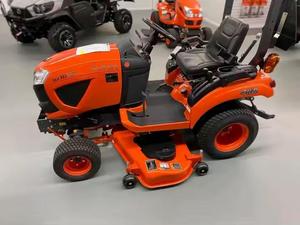 Orange Riding Lawn Mower Gasoline Brush <b>Cutter</b> 4WD Seat Type for Garden Farm Path Mowing - Product Image 3