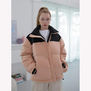 Veste bouffante personnalisée pour femmes Vêtements décontractés de couleur unie Veste bouffante d'hiver chaude pour femmes - Product Image 1