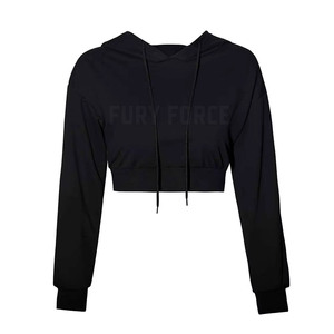 Uso al aire libre superventas mujeres Crop Top sudaderas con capucha ropa de moda mujeres duraderas Crop Top sudaderas con capucha - Product Image 1