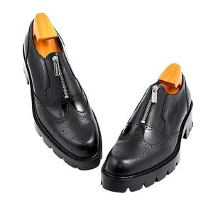 Chaussures de course de moto en cuir unisexes entièrement personnalisées, logo d'engrenages d'équitation d'hiver, conception de protection en cuir véritable, grande taille, OEM - Product Image 1