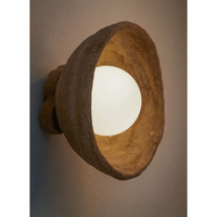 Applique Murale Moderne en Métal de Qualité Supérieure pour la Maison, la Chambre et le Salon, Luminaire LED Écologique Blanc Cassé Style Côtier Bas