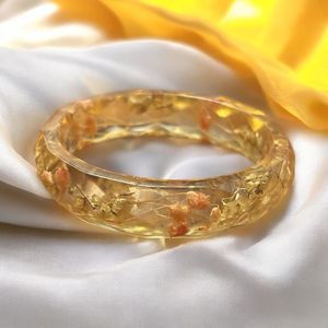 DRIVEN Fine Jewelry Bracelets fins & Bangles Fine Chain & Link Bracelets Acrylique Resin Flower Bangle Bracelet Bijoux pour - Product Image 6