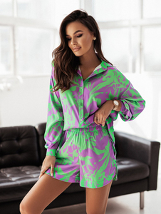 Conjunto de pantalones de otoño para mujer, conjuntos de 2 piezas de gran tamaño para mujer, blusas y Camisas de mujer de dos piezas de talla grande - Product Image 3