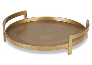 Bandeja de Servir Grande de Acero Inoxidable de Alta Calidad RABEH, Venta al por Mayor de Fábrica, Acabado Pulido, Apta para Lavavajillas y Microondas, Diseño Floral - Product Image 5