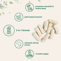 Capsules 5-HTP (Extrait de graines de Griffonia) en marque privée OEM, 60 capsules/flacon, complément alimentaire pour adultes, non destiné aux femmes enceintes