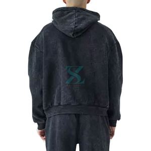 Conjunto deportivo de algodón 100% para hombre, sudadera con capucha y pantalones jogger con logotipo personalizado, conjunto deportivo de algodón y poliéster para hombre, sudadera con capucha y pantalones jogger, ropa de calle - Product Image 2