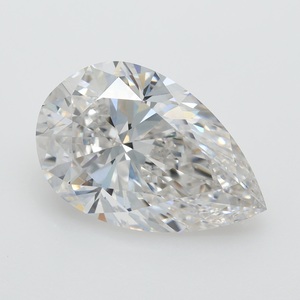 Igi เพชรลูกแพร์สีขาว3.42 CT Lab, F VS1ความชัดเจนห้องปฏิบัติการสอบเทียบหลวมที่สร้างเพชรสำหรับการทำเครื่องประดับ - Product Image 1