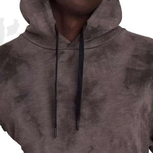 Sudadera con Capucha Personalizada para Hombre, Invierno, Gruesa, 100% Algodón Lavado, Logotipo Bordado en la Parte Delantera, Hombros Caídos - Product Image 4