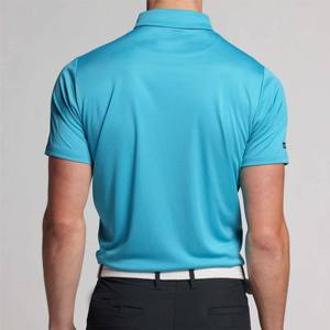 Polo atlético de poliéster para hombre, suave y elástico, ideal para entrenamientos y comodidad diaria - Product Image 3
