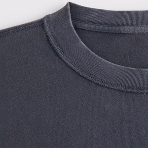 Camiseta de algodón de alta calidad Boxy Fit, camiseta de gran tamaño de peso pesado, camiseta recortada con estampado personalizado para hombres - Product Image 6