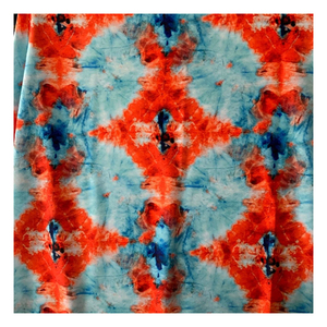 Hermosa tela 100% algodón Tie Dye de alta calidad Anti-Technics estilo liso personalizado para vestido o camisa precios al por mayor - Product Image 4