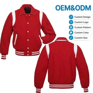 Blousons universitaires personnalisables OEM ODM avec logos, en toile respirante et à séchage rapide, pour l'automne, les sororités, les fraternités, les écoles et les universités. - Product Image 1