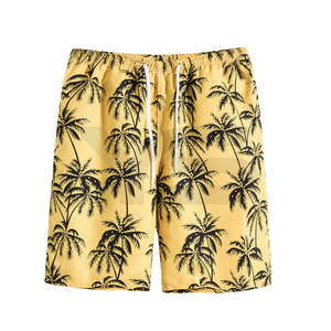 Short de bain personnalisé en coton de haute qualité avec motif solide Logo personnalisé en toile mi-taille-Style décontracté avec marque privée - Product Image 1