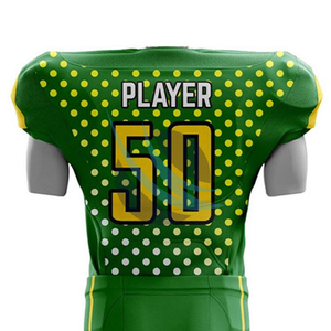 Conjuntos de camisetas de fútbol americano Ropa deportiva con cuello en V Kits de uniformes de fútbol americano con diseño de sublimación Tarifa al por mayor - Product Image 2