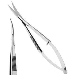 High Quality Styling Spring Embroidery Scissors Curved Makeup Trimming Thread Cutting Household Eyebrow <b>Beard</b> Nose - Product Image 1