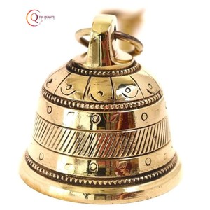 Trendy Handcrafted Golden Rounded Bell For Christmas Decorative Home & <b>Garden</b> <b>Hanging</b> Bell Christmas Bell <b>Ornament</b> At Low Prices - Product Image 1