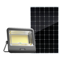 Lampu Sorot LED Tenaga Surya Super Terang Tahan Air IP67 50W100W200W300W400W500W600W ABS Penerangan Luar Ruangan untuk Taman Jalan Gudang