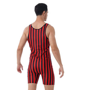 Combinaison de lutte pour hommes, collants sexy d'entraînement de fitness à séchage rapide, maillots de lutte pour hommes, maillots de sublimation - Product Image 3