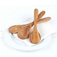 Ensemble de cuillères en bois d'olivier méditerranéen faites à la main ArtisRaw, cadeaux d'affaires, cuillères de cuisine naturelles, ustensiles de cuisine en bois de qualité supérieure