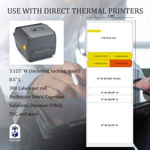 Étiquettes de Prescription 3 1/8" X 8.5" Qualité Pharmaceutique Papier Thermique Imperméable Résistant aux Rayures et aux UV Fournisseur OEM - Product Image 4