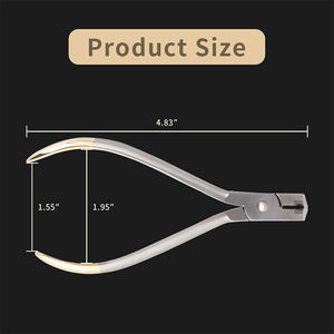 Pince coupante à extrémité coupante en acier inoxydable, la plus vendue, pour fils durs/doux, instrument chirurgical dentaire, dépose d'appareils orthodontiques - Product Image 2