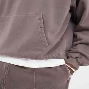 Sudaderas con capucha de gran tamaño con logotipo personalizado, Sudadera con capucha de lavado ácido 400GSM, tela de algodón Vintage de rizo francés con capucha - Product Image 5