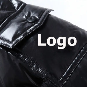 Veste matelassée personnalisée pour hommes, manteau d'hiver de la meilleure qualité avec longue fermeture à glissière, col montant, mode promotionnelle - Product Image 6