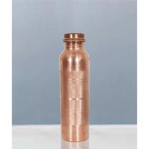 Bouteille d'eau artisanale en cuivre pur, texture martelée, vaisselle écologique, qualité alimentaire, sans BPA, passe au lave-vaisselle - Product Image 4