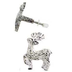 Boutons de tiroir en fonte au design moderne et poignée pour bébé renne blanc couleur dégradée pour cuisine salle de bain meubles de salon - Product Image 2