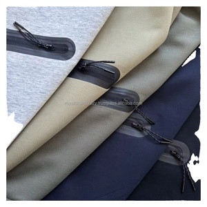 Sudadera con Capucha Extra Grande de Invierno, 100% Algodón, Bordada, Personalizada, Chaqueta Deportiva, Entrega Rápida, Secado Rápido, Transpirable, Gris/Negro - Product Image 5