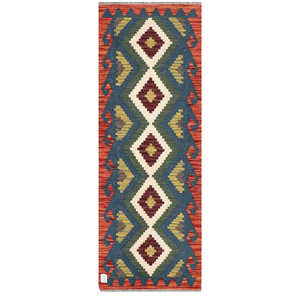 Alfombra Kilim de Maimana, Afganistán, 164 x 60 cm, Alfombras y Juegos de Alfombras - Product Image 1