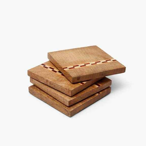 walnut <b>coasters</b> Handcrafted Enamel <b>Ceramic</b> Resin Wooden Tea <b>Coaster</b> Set for Home Decor Product Manufacturer From India - Product Image 2