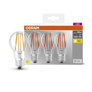 Pack de 3 lámparas LED de cristal estándar E27 11W 2700K (Osram 592438) - Product Image 1