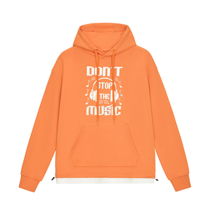 เสื้อฮู้ดแบบสวมหัวสำหรับแฟชั่นฤดูหนาวสีพื้นสไตล์ฮิปฮอปทรงหลวมแบบ350GSM ออกแบบได้ตามต้องการ - Product Image 1