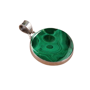 Colgante de Plata de Ley 925 para mujer, forma de malaquita, piedra preciosa chapada en oro, regalo de boda perfecto, colgantes finos estampados, dijes - Product Image 1