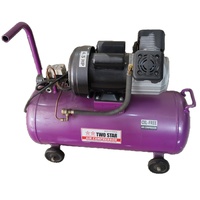 220V Haute Qualité 4.5HP Sans Huile Double Têtes Portable Mini Air Compresseur Air Booster Pompe avec 50 litres réservoir