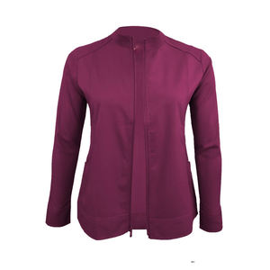 Veste de gommage pour infirmière à fermeture éclair avec logo personnalisé Vestes de gommage pour hôpitaux Uniformes doux et extensibles - Product Image 6