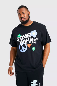 T-shirt 3D personnalisé de haute qualité avec impression bouffante pour hommes sérigraphie en mousse de marque de mode sur tissu tricoté formel - Product Image 2