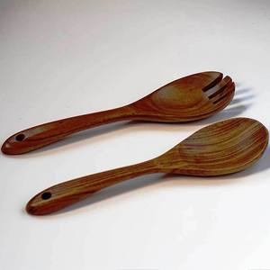 Juego de Servidores de Ensalada Modernos Recubiertos de Resina Ecológica, Aptos para Lavavajillas, Utensilios para Ensalada para el Hogar y la Cocina, Hechos en India - Product Image 4