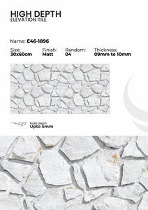 กระเบื้องพอร์ซเลนสำหรับผนังภายนอก ขนาด 300x600 มม. คอลเลคชั่น Exterior - Product Image 2