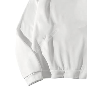 Sweat-shirt surdimensionné pour hommes 100% coton de haute qualité grande taille blanc col rond personnalisé solide léger respirant pour l'hiver - Product Image 5