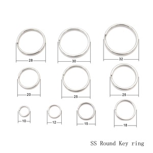#304 Stainless Steel Split <strong>Key</strong> <strong>Ring</strong> Round Wire Strong <strong>Key</strong> Chain <strong>Rings</strong> for <strong>Key</strong> <strong>Ring</strong> <strong>Accessories</strong> - Product Image 2