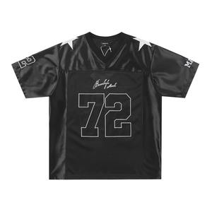 เสื้อครอปแบบย้อนยุคเสื้อฟุตบอลตาข่ายอเมริกันทรงโอเวอร์ไซส์สำหรับการฝึกฟุตบอลเบสบอลและฟุตบอล - Product Image 6