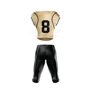 ¡Uniforme de fútbol americano de poliéster 100% de alta calidad, conjuntos de manga corta, diseño de talla grande transpirable, excelente valor! - Product Image 3