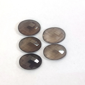 4 piezas de cuarzo ahumado natural 14x10mm Oval Rosecut 19,35 Cts Lot Iroc Ventas Calidad Smoky Topaz Cab Piedra preciosa suelta US $12,22 - Product Image 1