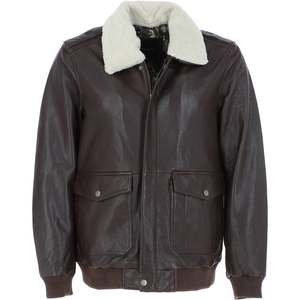 Chaqueta de invierno de diseño superior para hombre con cuello levantado y manga completa 100% cuero de alta calidad personalizable precio razonable - Product Image 1